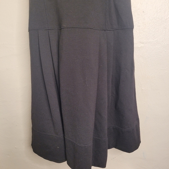 White House Black Market Mini Dress Black Fit & Flare Women's 8 - Picture 3 of 11